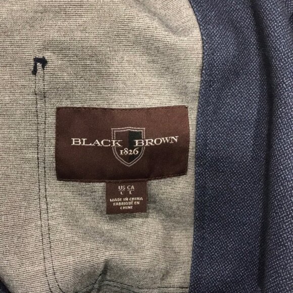 Black Brown 1826 Patch-Pocket Knit Blazer - Picture 4 of 4